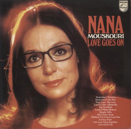 Nana Mouskouri Love Goes On vinyl LP album (LP record) UK NNMLPLO742622