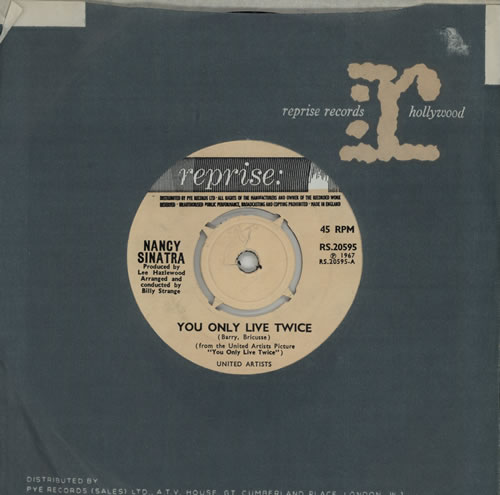 Nancy Sinatra & Lee Hazlewood You Only Live Twice 4pr 7" vinyl single (7 inch record / 45) UK S&H07YO571993