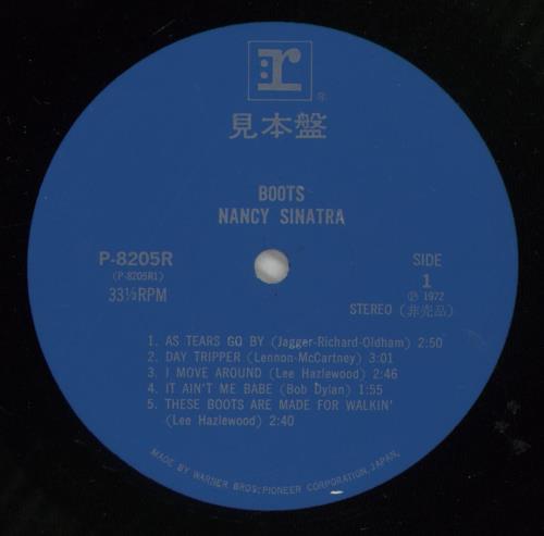 Nancy Sinatra Boots vinyl LP album (LP record) Japanese NYSLPBO873470