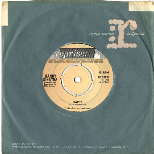 Nancy Sinatra Happy 7" vinyl single (7 inch record / 45) UK NYS07HA614712