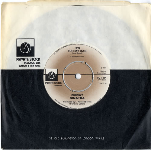 Nancy Sinatra It's For My Dad 7" vinyl single (7 inch record / 45) UK NYS07IT614802