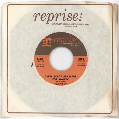 Nancy Sinatra These Boots Are Made For Walkin' 7" vinyl single (7 inch record / 45) US NYS07TH718296