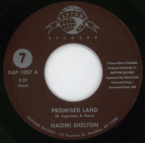 Naomi Shelton Promised Land 7" vinyl single (7 inch record / 45) US 3AS07PR890577