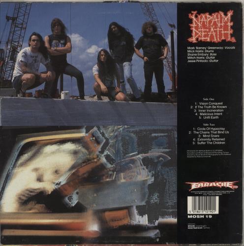 Napalm Death Harmony Corruption 2-LP vinyl record set (Double LP Album) UK NAP2LHA261215