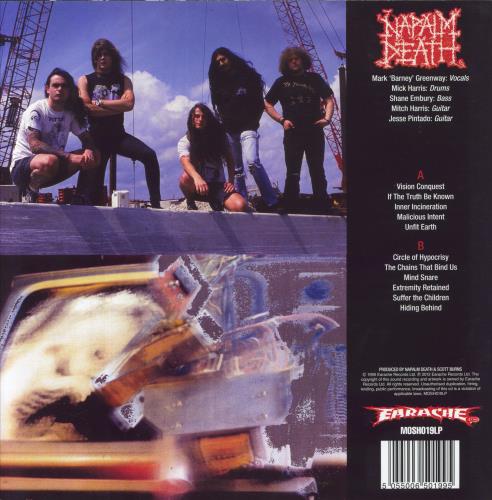 Napalm Death Harmony Corruption vinyl LP album (LP record) UK NAPLPHA832610