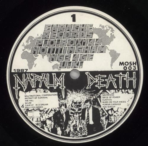 Napalm Death Scum - Orange Cover vinyl LP album (LP record) UK NAPLPSC887087