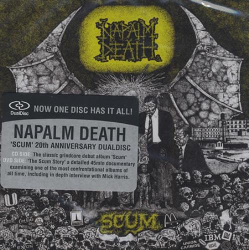 Napalm Death Scum Dual Disc UK NAPDUSC395174