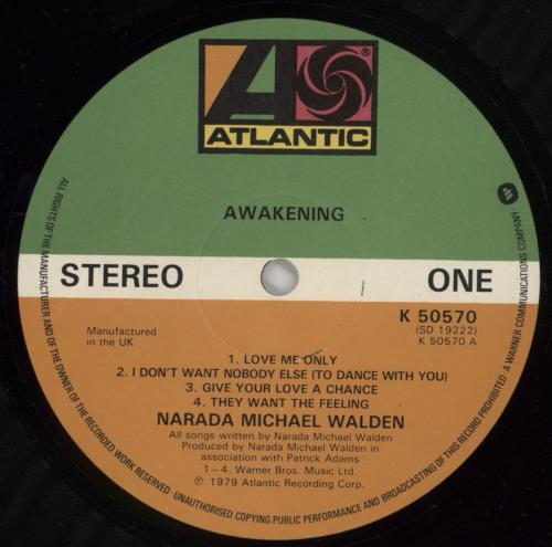 Narada Michael Walden Awakening vinyl LP album (LP record) UK NMWLPAW648149