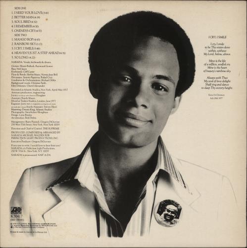 Narada Michael Walden I Cry I Smile vinyl LP album (LP record) UK NMWLPIC346971