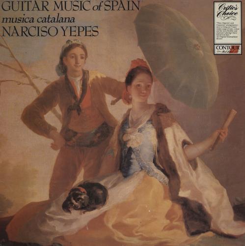 Narciso Yepes Guitar Music Of Spain vinyl LP album (LP record) UK NDXLPGU761090