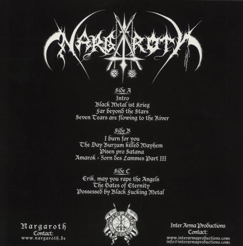 Nargaroth Black Metal Ist Krieg 2-LP vinyl record set (Double LP Album) German 7EY2LBL869155