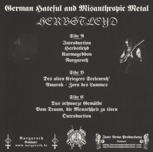 Nargaroth Herbstleyd - Red Vinyl 2-LP vinyl record set (Double LP Album) German 7EY2LHE869158