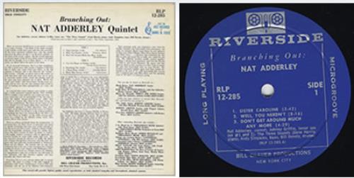 Nat Adderley Branching Out vinyl LP album (LP record) US NDLLPBR360854
