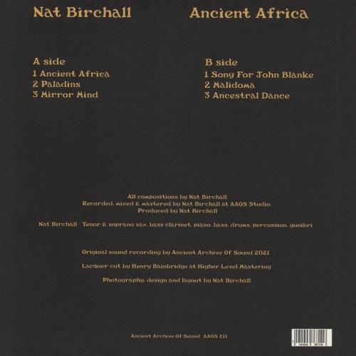 Nat Birchall Ancient Africa vinyl LP album (LP record) UK 9K3LPAN867620