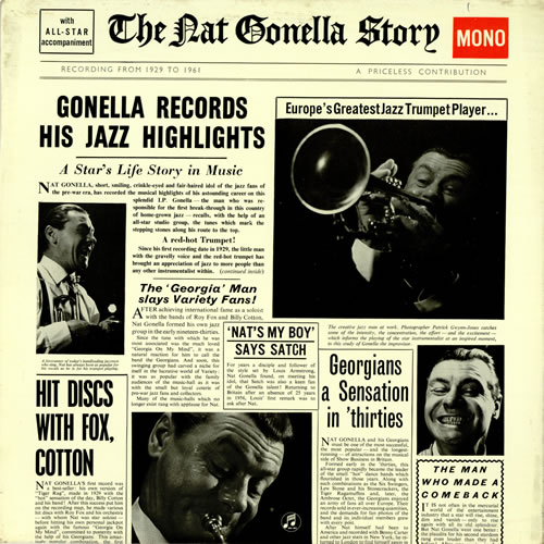 Nat Gonella The Nat Gonella Story - Factory Sample vinyl LP album (LP record) UK NG1LPTH460137