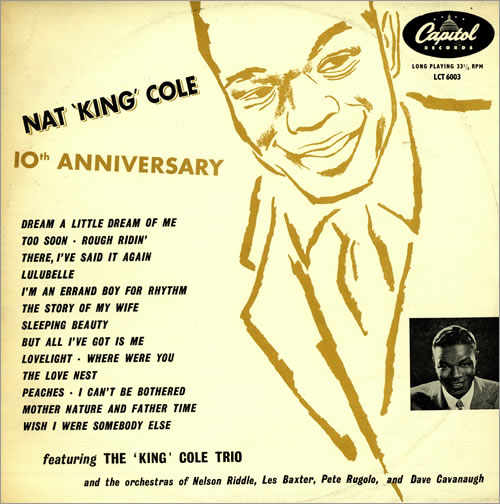 Nat King Cole 10th Anniversary vinyl LP album (LP record) UK NKCLPTH490116