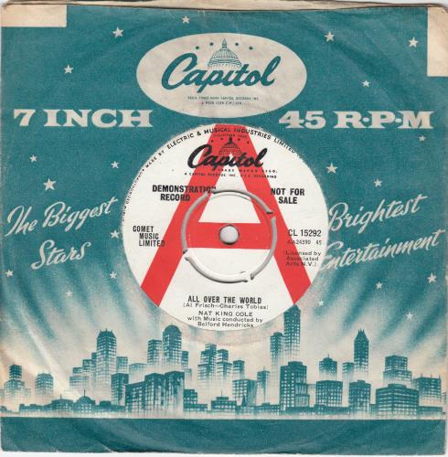 Nat King Cole All Over The World 7" vinyl single (7 inch record / 45) UK NKC07AL773143