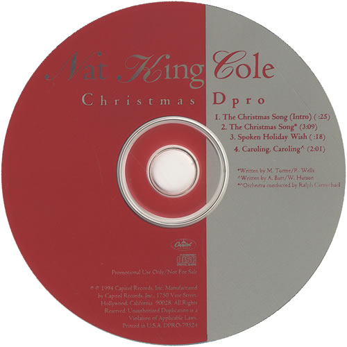 Nat King Cole Christmas CD single (CD5 / 5") US NKCC5CH455231
