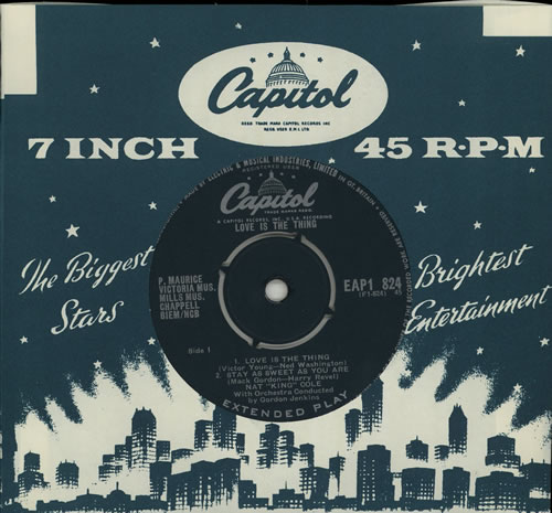 Nat King Cole Love Is The Thing EP 7" vinyl single (7 inch record / 45) UK NKC07LO575889