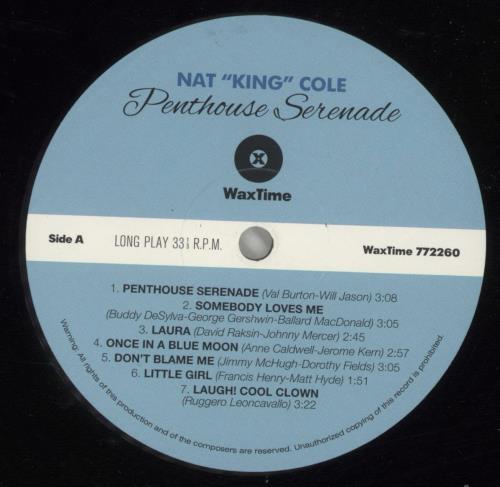 Nat King Cole Penthouse Serenade - 180gm Vinyl - Shrink vinyl LP album (LP record) UK NKCLPPE871041