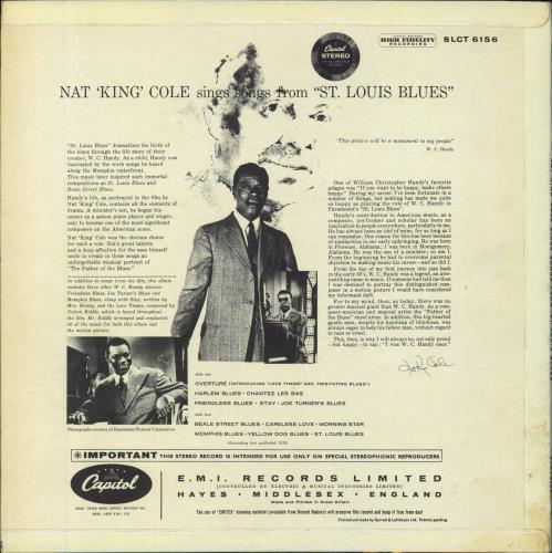 Nat King Cole St. Louis Blues vinyl LP album (LP record) UK NKCLPST814087