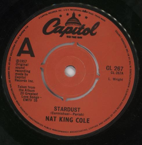 Nat King Cole Stardust 7" vinyl single (7 inch record / 45) UK NKC07ST570568