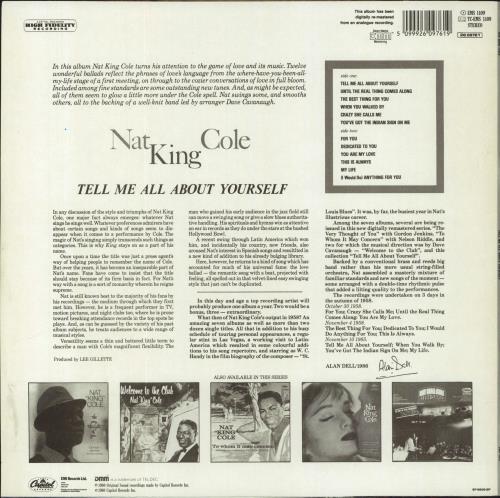 Nat King Cole Tell Me All About Yourself vinyl LP album (LP record) UK NKCLPTE394872