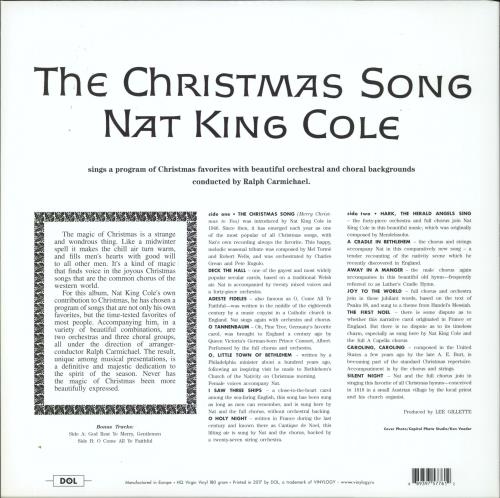 Nat King Cole The Christmas Song picture disc LP (vinyl picture disc album) UK NKCPDTH806630