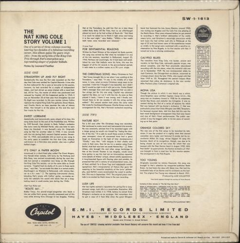 Nat King Cole The Nat King Cole Story Volumes 1-3 3-LP vinyl record set (Triple LP Album) UK NKC3LTH878437