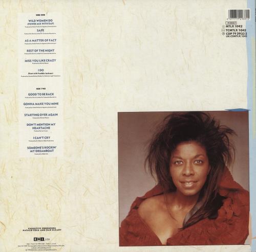 Natalie Cole Good To Be Back vinyl LP album (LP record) UK NCOLPGO681488