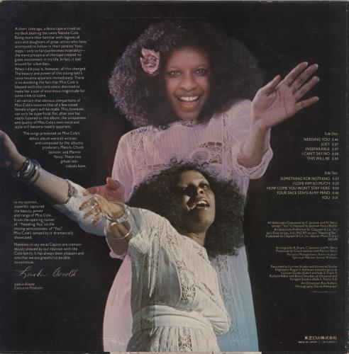 Natalie Cole Inseparable vinyl LP album (LP record) Japanese NCOLPIN884286