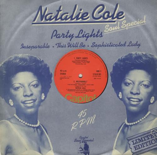 Natalie Cole Party Lights 12" vinyl single (12 inch record / Maxi-single) UK NCO12PA228806