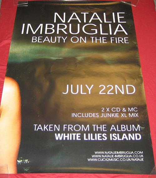 Natalie Imbruglia Beauty On The Fire poster UK NTLPOBE359815