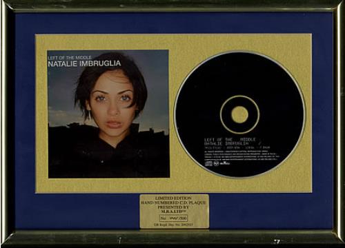 Natalie Imbruglia Left Of The Middle - Presentation CD Plaque memorabilia UK NTLMMLE365038