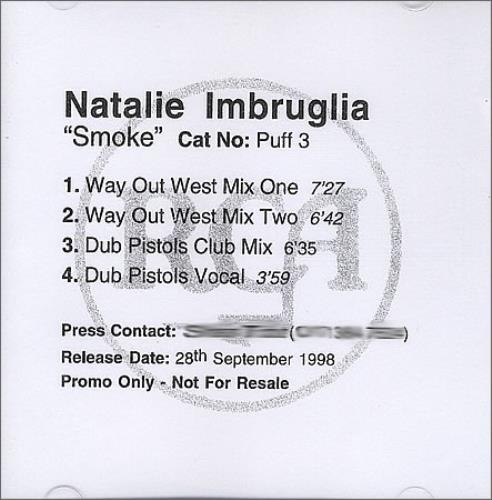 Natalie Imbruglia Smoke CD-R acetate UK NTLCRSM365710