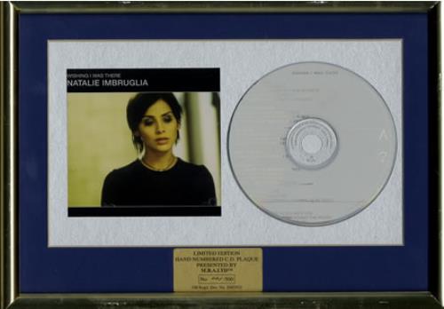 Natalie Imbruglia Wishing I Was There - Presentation CD Plaque memorabilia UK NTLMMWI365034