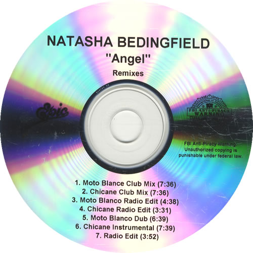 Natasha Bedingfield Angel - Remixes CD-R acetate US NBDCRAN464483