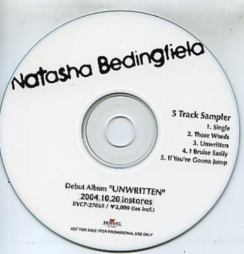 Natasha Bedingfield Unwritten - Album Sampler CD-R acetate Japanese NBDCRUN309686