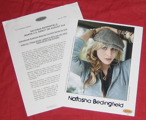 Natasha Bedingfield Unwritten media press pack US NBDPPUN369258