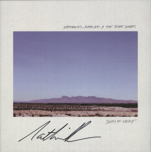 Nathaniel Rateliff & The Night Sweats South of Here - Turquoise Vinyl - Autographed Print vinyl LP album (LP record) US 3CWLPSO881420