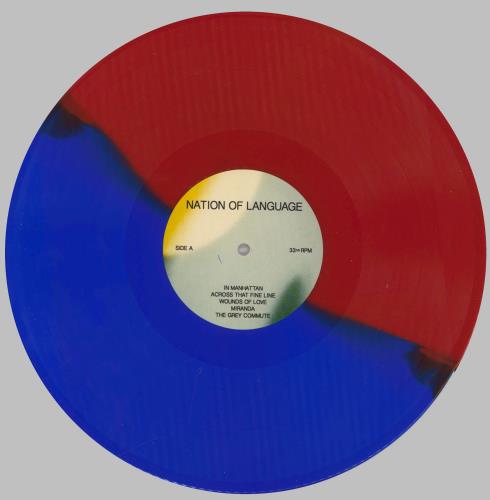 Nation Of Language A Way Forward - Red/Blue Vinyl + CD vinyl LP album (LP record) US 6F1LPAW822893