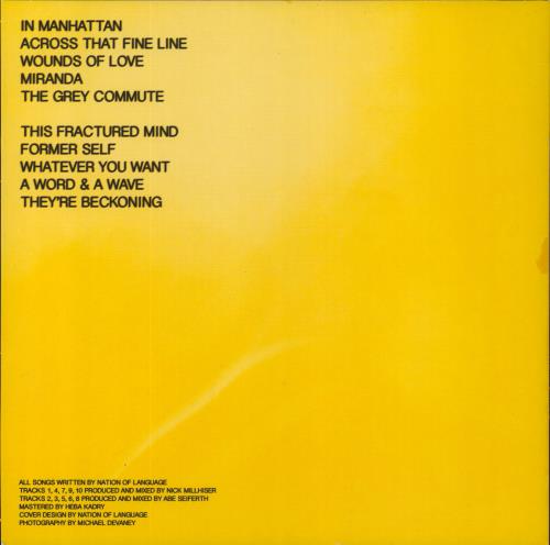 Nation Of Language A Way Forward - Red/Blue Vinyl + CD vinyl LP album (LP record) US 6F1LPAW822893