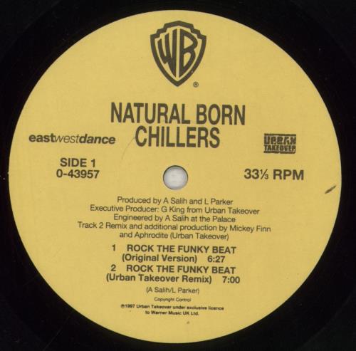 Natural Born Chillers Rock The Funky Beat 12" vinyl single (12 inch record / Maxi-single) US NMT12RO856556