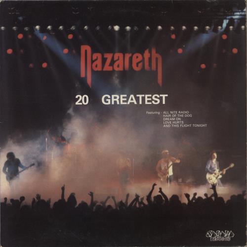Nazareth 20 Greatest vinyl LP album (LP record) UK NZRLPGR863083
