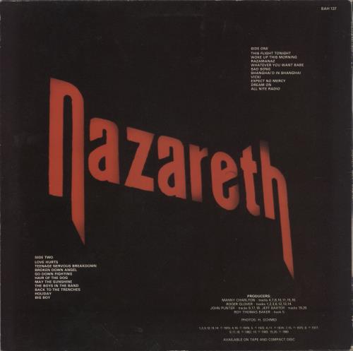 Nazareth 20 Greatest vinyl LP album (LP record) UK NZRLPGR863083