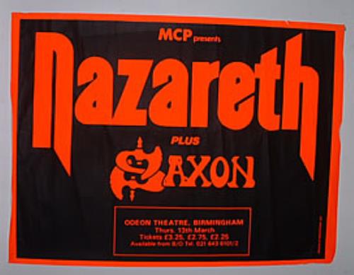 Nazareth Birmingham Odeon 13/3/80 poster UK NZRPOBI143266