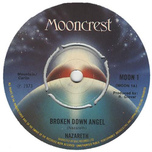 Nazareth Broken Down Angel 7" vinyl single (7 inch record / 45) UK NZR07BR415138
