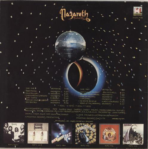 Nazareth Greatest Hits - Stickered Laminated Sleeve vinyl LP album (LP record) UK NZRLPGR712401