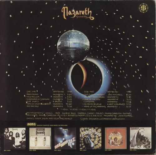 Nazareth Greatest Hits vinyl LP album (LP record) Irish NZRLPGR359283