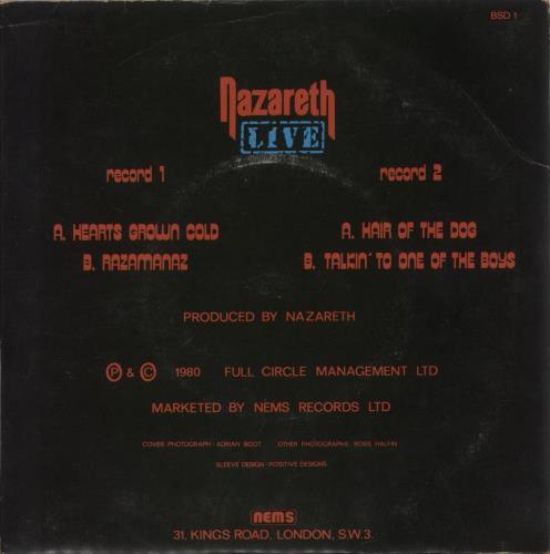 Nazareth Live - Doublepack 7" vinyl single (7 inch record / 45) UK NZR07LI171933